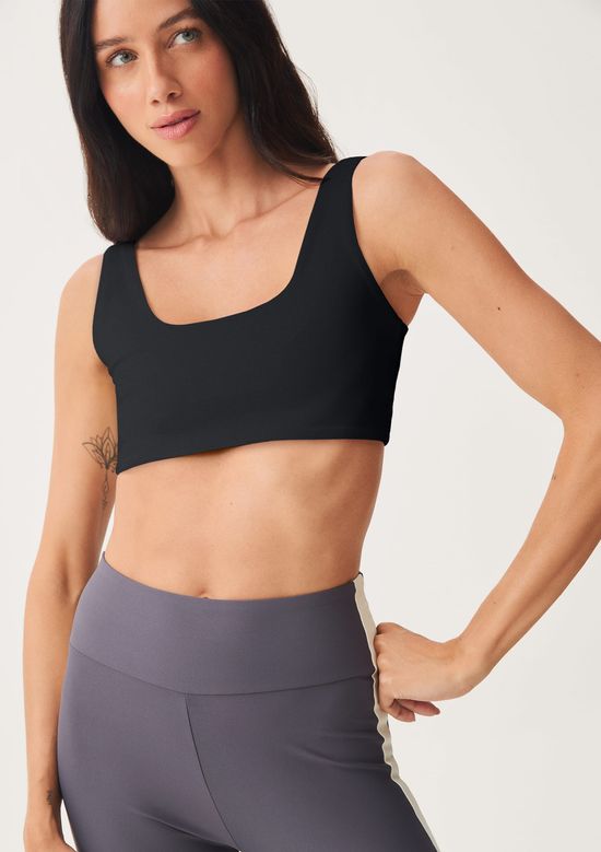 Foto do produto: Top Esportivo Com Fio LYCRA® - Preto