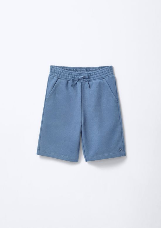 Foto do produto: Bermuda Básica Infantil Menino Em Moletom - Azul