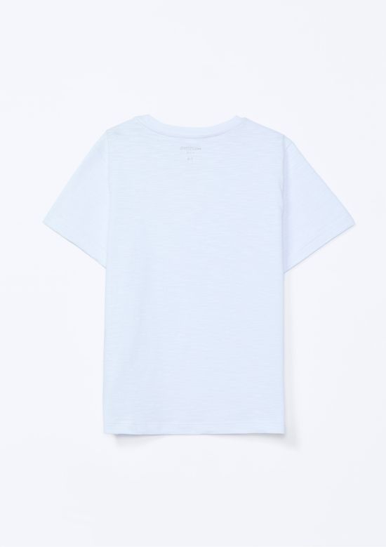 Foto do produto: Camiseta Manga Curta Infantil Menino Flamê - Off white