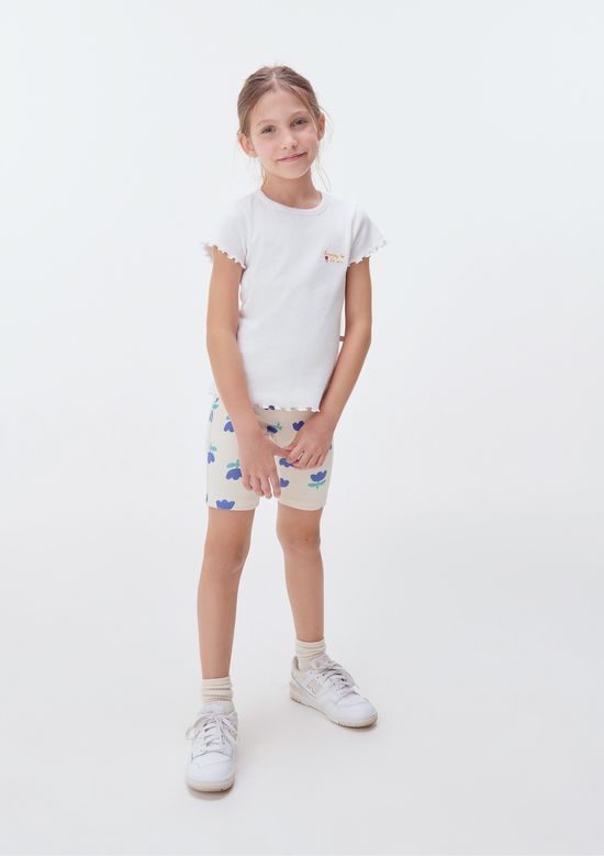 Foto do produto: Bermuda Infantil Menina Estampada - Creme