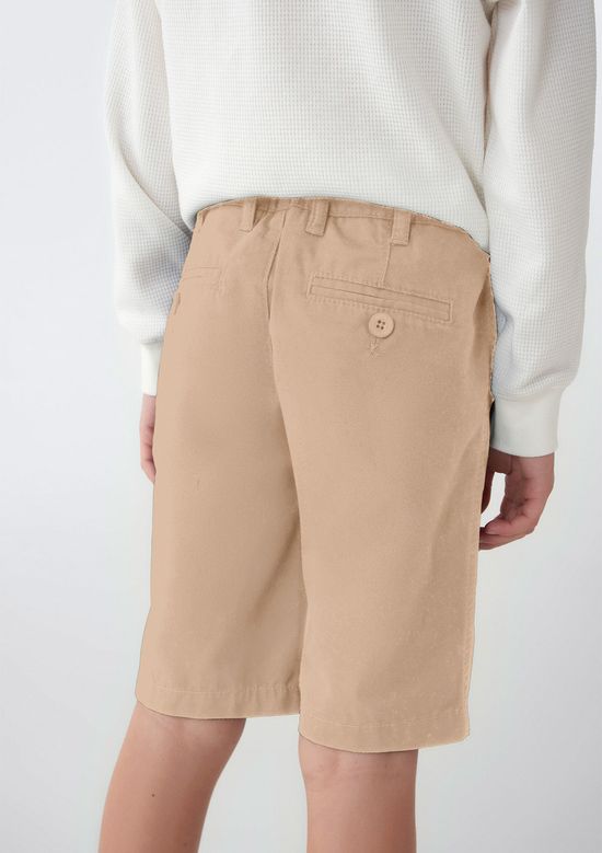 Foto do produto: Bermuda Básica Infantil Menino Em Sarja   - Marrom