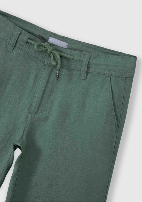 Foto do produto: Bermuda Infantil Menino Com Linho - Verde