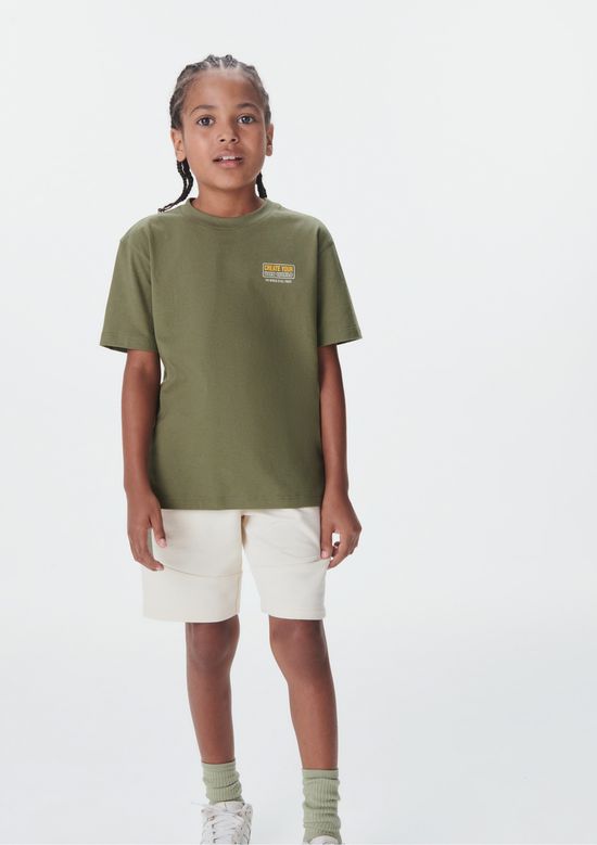 Foto do produto: Camiseta Oversized Infantil Menino Estampada - Verde
