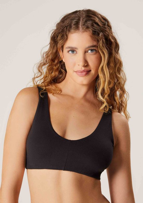 Foto do produto: Top Básico Duplo Em Malha - Preto