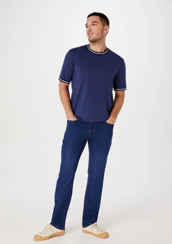 Foto do produto: Calça Jeans Masculina Reta Soft Touch - Azul