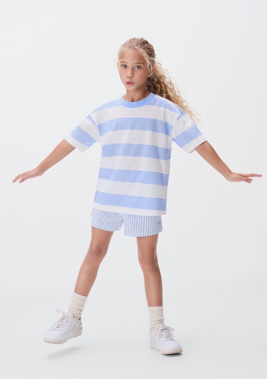 Foto do produto: Shorts Básico Infantil Menina Clochard Estampado - Azul