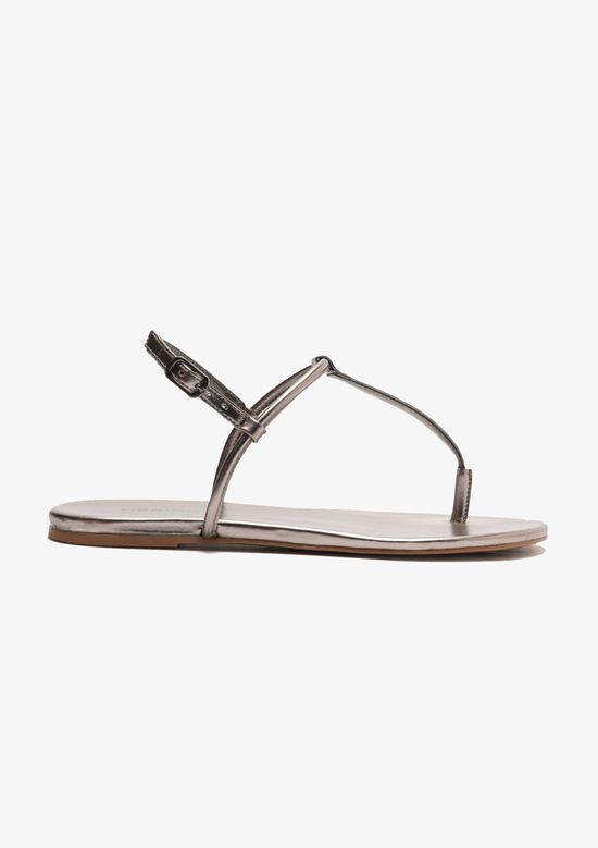 Foto do produto: Sandália Rasteira Feminina Tiras Finas - Bronze