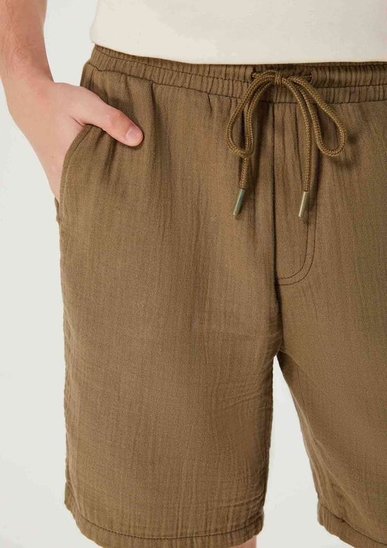 Foto do produto: Bermuda Masculina Reta Texturizada - Verde