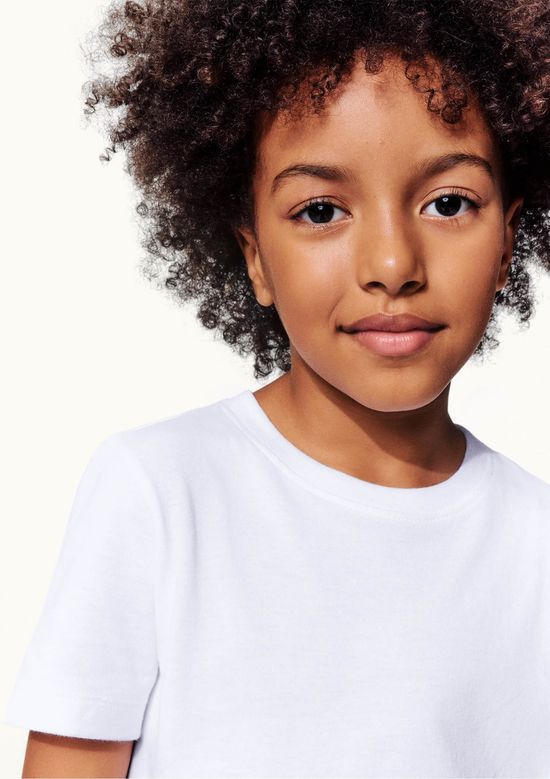 Foto do produto: Blusa Manga Curta Infantil Menina Em Malha - Branco