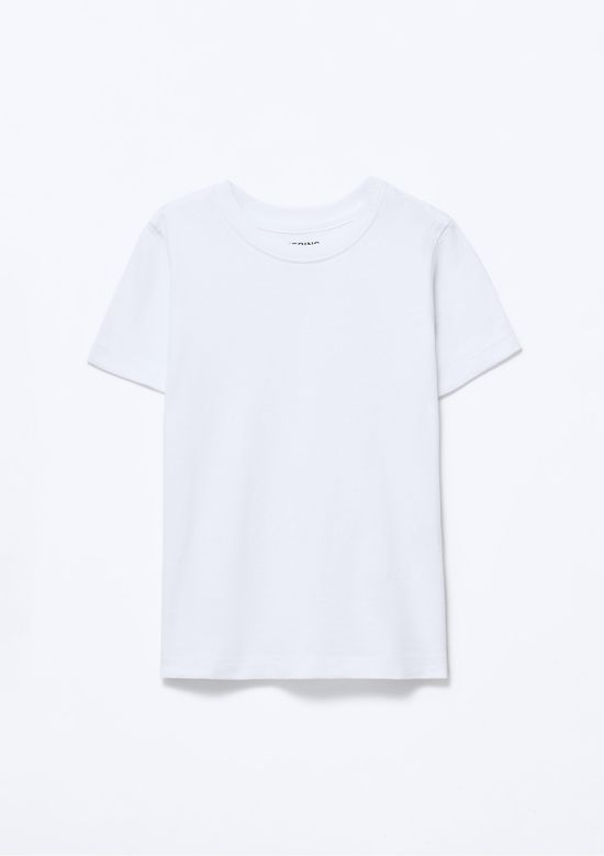 Foto do produto: Blusa Manga Curta Infantil Menina Em Malha - Branco