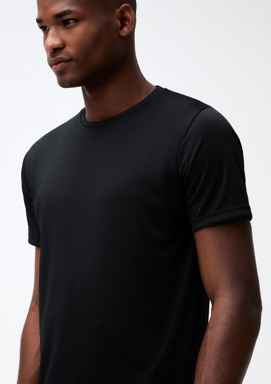 Foto do produto: Camiseta Esportiva Masculina Proteção Uv - Preto