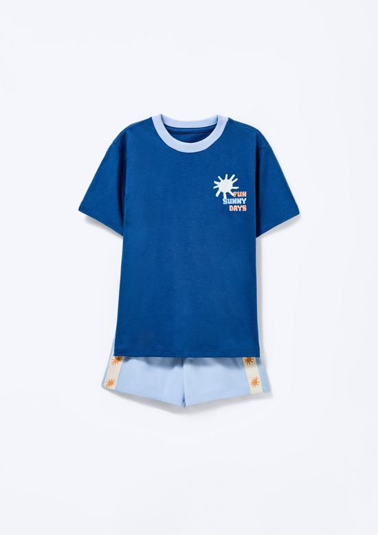 Foto do produto: Pijama Infantil Menino Brilha No Escuro - Azul