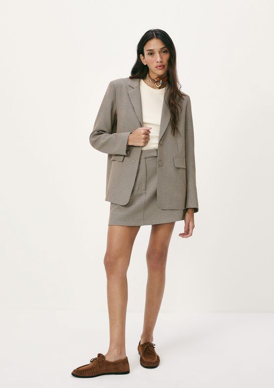 Foto do produto: Blazer Feminino Pied de Poule - Preto