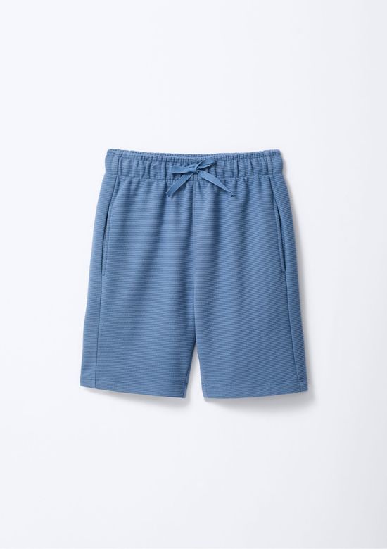 Foto do produto: Bermuda Infantil Menino Em Interlock - Azul