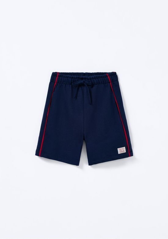 Foto do produto: Bermuda 1880 Infantil Menino Com Patch - Azul