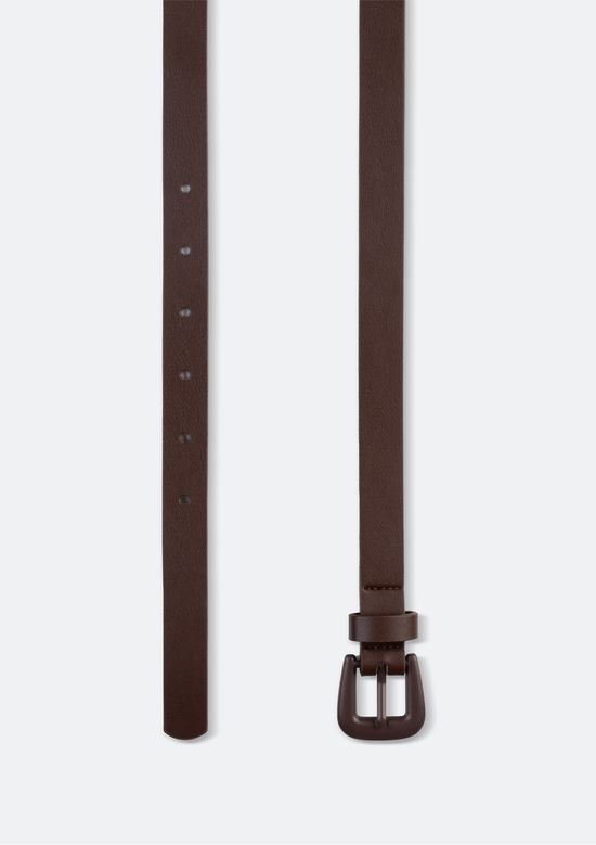 Foto do produto: Cinto Feminino Fino Com Fivela De Metal - Marrom