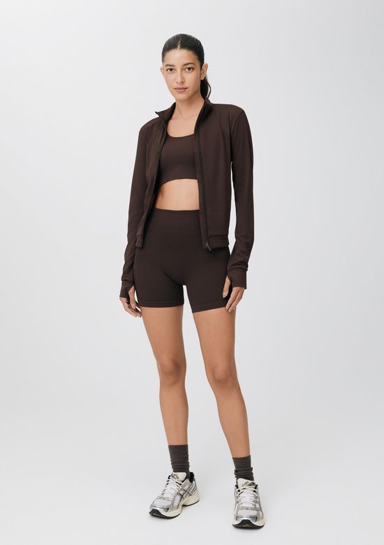 Foto do produto: Shorts Esportivo Feminino Biker - Marrom