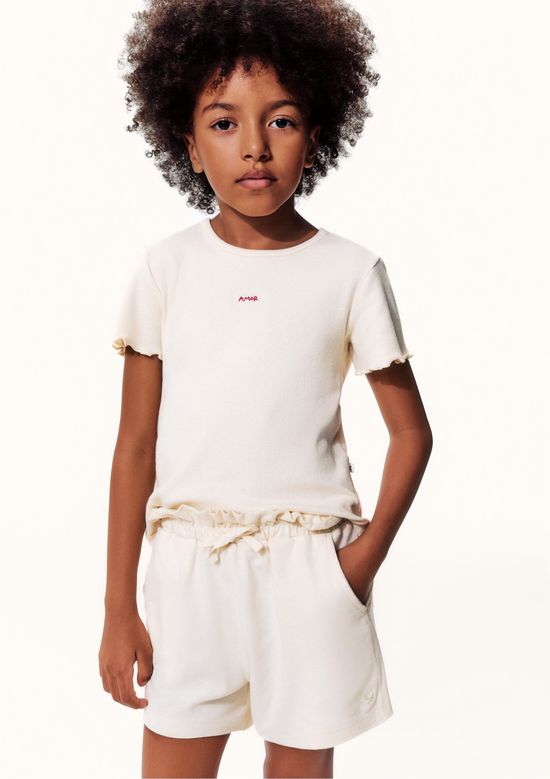 Foto do produto: Shorts Básico Infantil Menina Clochard Em Moletom - Amarelo