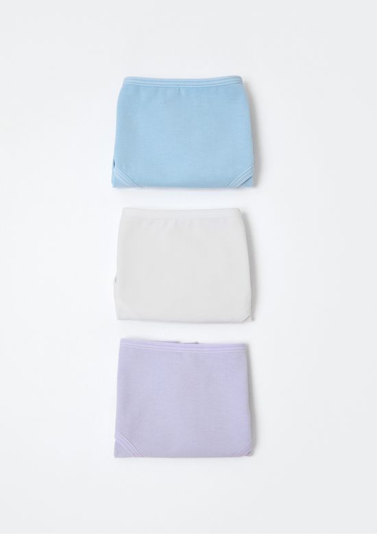 Foto do produto: Kit Com 3 Calcinhas Infantil Em Ribana - Multicolorido