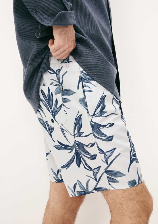 Foto do produto: Shorts Praia Masculino Estampado - Azul