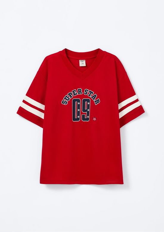 Foto do produto: Camiseta Infantil Menino Oversized - Vermelho