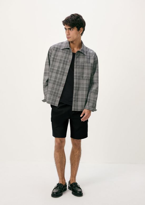 Foto do produto: Shorts Masculino Tecido Empapelado - Preto