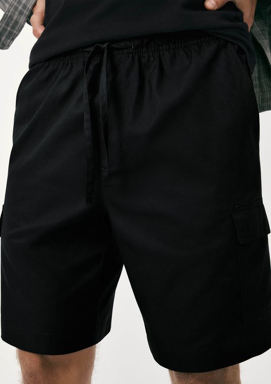 Foto do produto: Shorts Masculino Tecido Empapelado - Preto