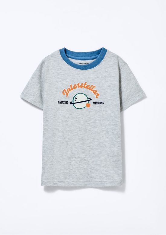 Foto do produto: Pijama Infantil Menino Curto Com Estampa - Cinza