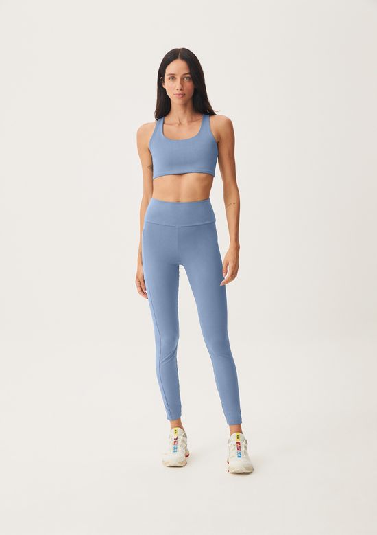 Foto do produto: Calça Legging Feminina Esportiva Com Fio LYCRA® - Azul