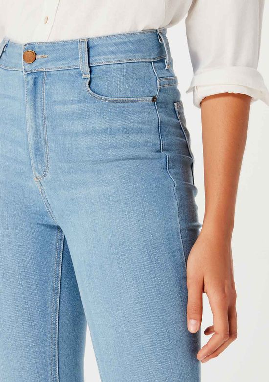 Foto do produto: Calça Jeans Feminina Skinny Cintura Média Soft Touch - Azul