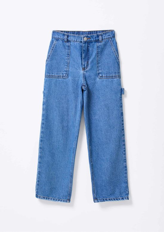 Foto do produto: Calça Infantil Menino Jeans Reta - Azul