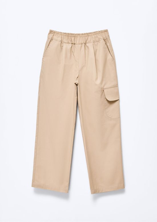 Foto do produto: Calça Infantil Menina Barrel Sarja - Bege