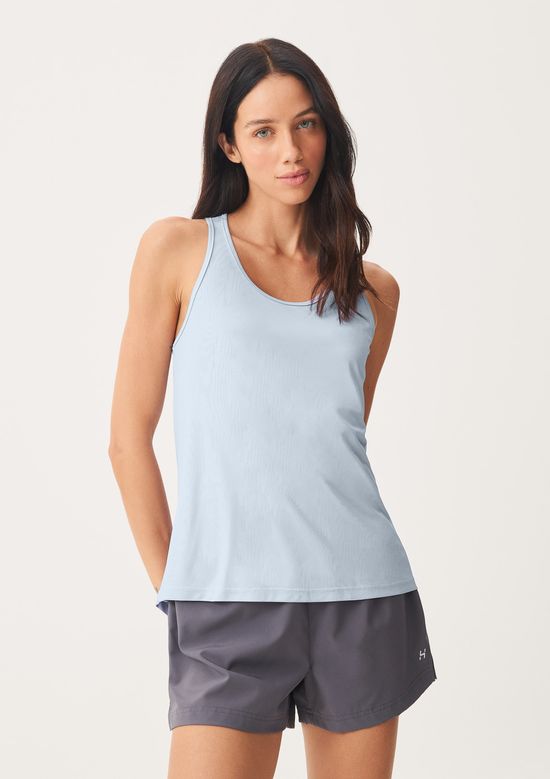 Foto do produto: Regata Esportiva Feminina Nadador Proteção UV - Azul