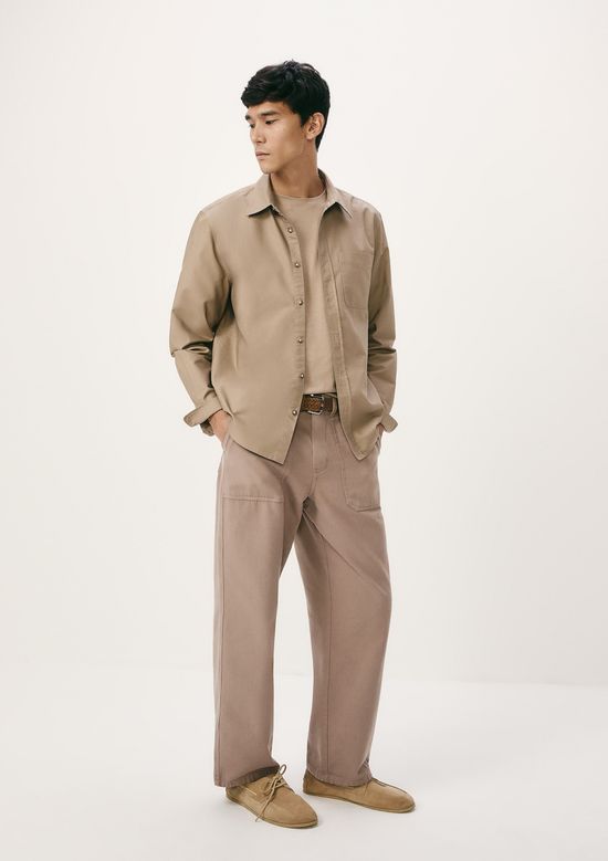 Foto do produto: Camiseta Básica Masculina World Com Bordado - Marrom