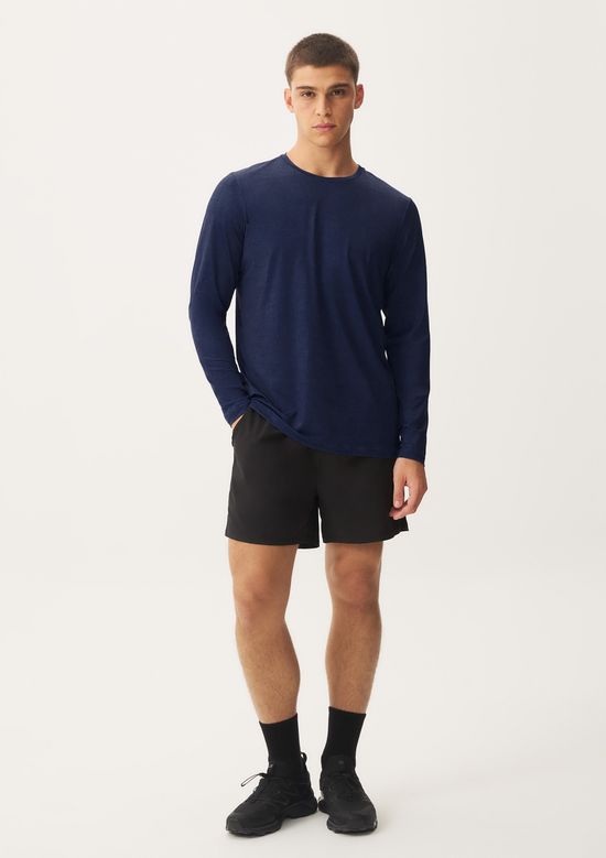 Foto do produto: Camiseta Esportiva Masculina Manga Longa Proteção Uv - Azul
