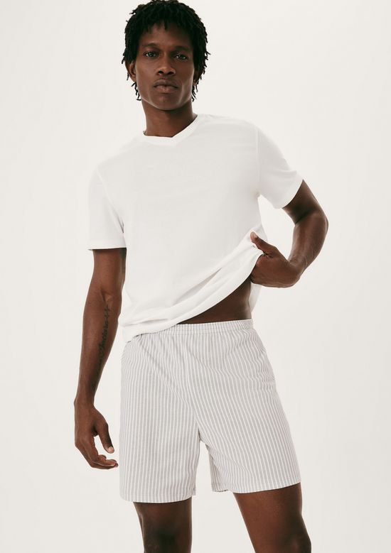 Foto do produto: Pijama Curto Masculino Com Samba Canção - Off white