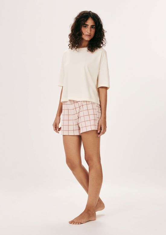 Foto do produto: Pijama Curto Feminino Box Estampado - Bege