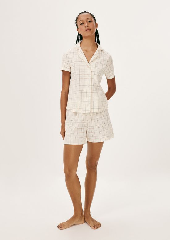 Foto do produto: Pijama Curto Feminino Americano Estampado - Off white