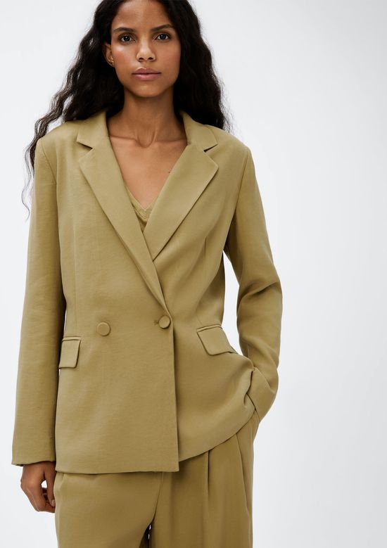 Foto do produto: Blazer Feminino Transpassado - Caqui