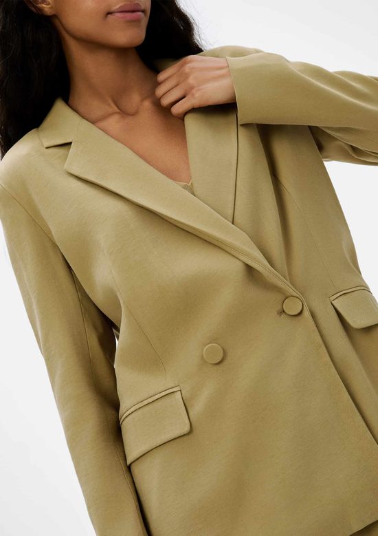 Foto do produto: Blazer Feminino Transpassado - Caqui
