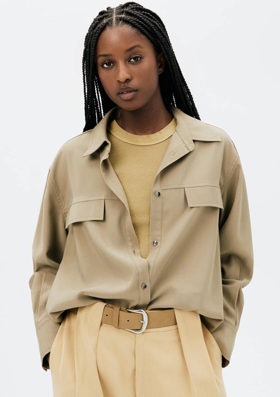 Foto do produto: Camisa Feminina Manga Longa Peach Touch - Bege