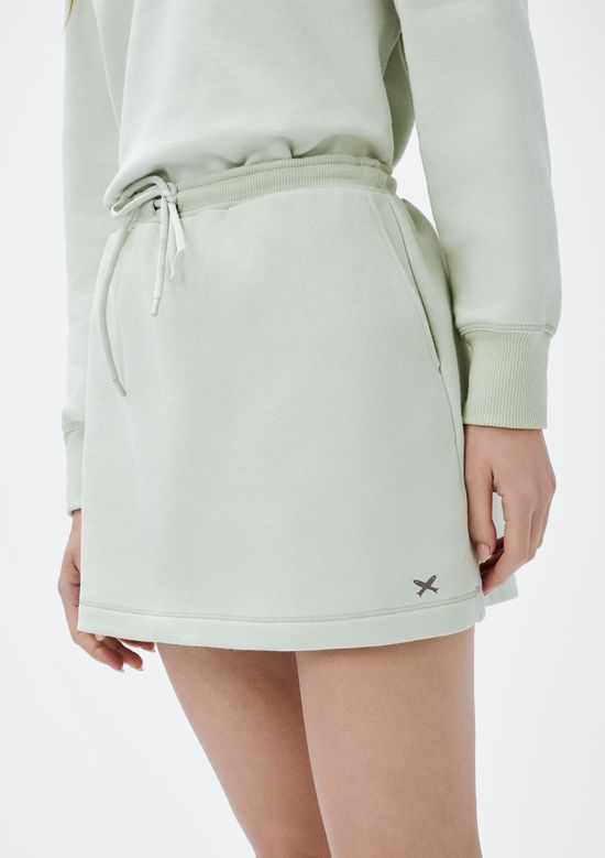 Foto do produto: Saia Feminina Curta Em Moletom - Verde