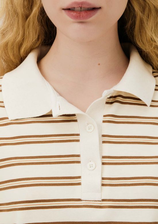 Foto do produto: Blusa Polo Feminina Super Cotton - Marrom