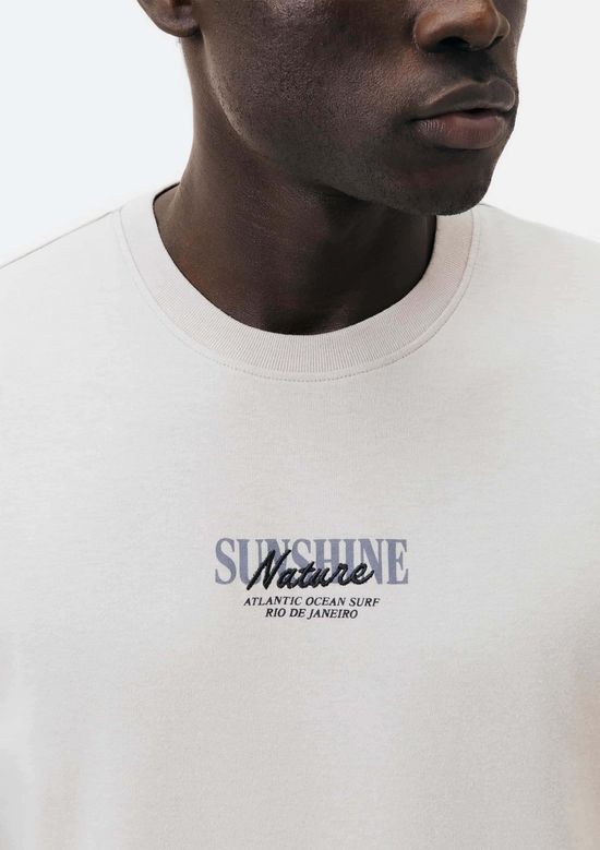 Foto do produto: Camiseta Masculina Manga Curta Com Estampa - Off white