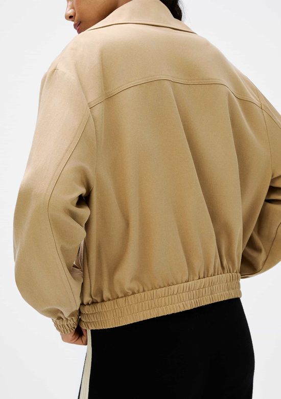 Foto do produto: Jaqueta Feminina Box Em Gabardine - Caqui