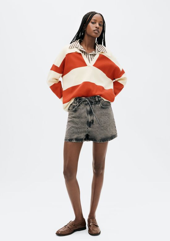 Foto do produto: Shorts Jeans Feminino Cintura Média - Preto