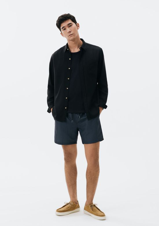 Foto do produto: Shorts Praia Masculino Estampado - Azul