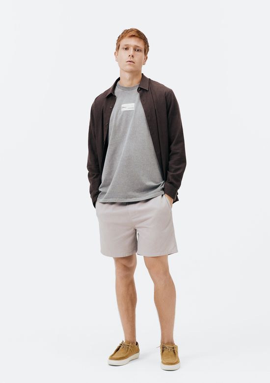 Foto do produto: Camiseta Masculina Manga Curta Com Bordado - Cinza