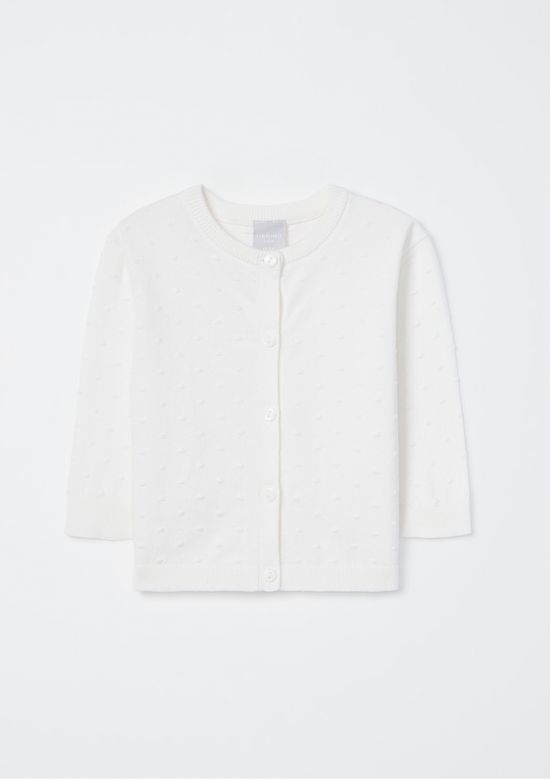 Foto do produto: Casaco Bebê Menina Manga Longa em Tricô - Off white