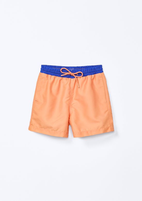 Foto do produto: Shorts Infantil Menino Em Tactel - Laranja